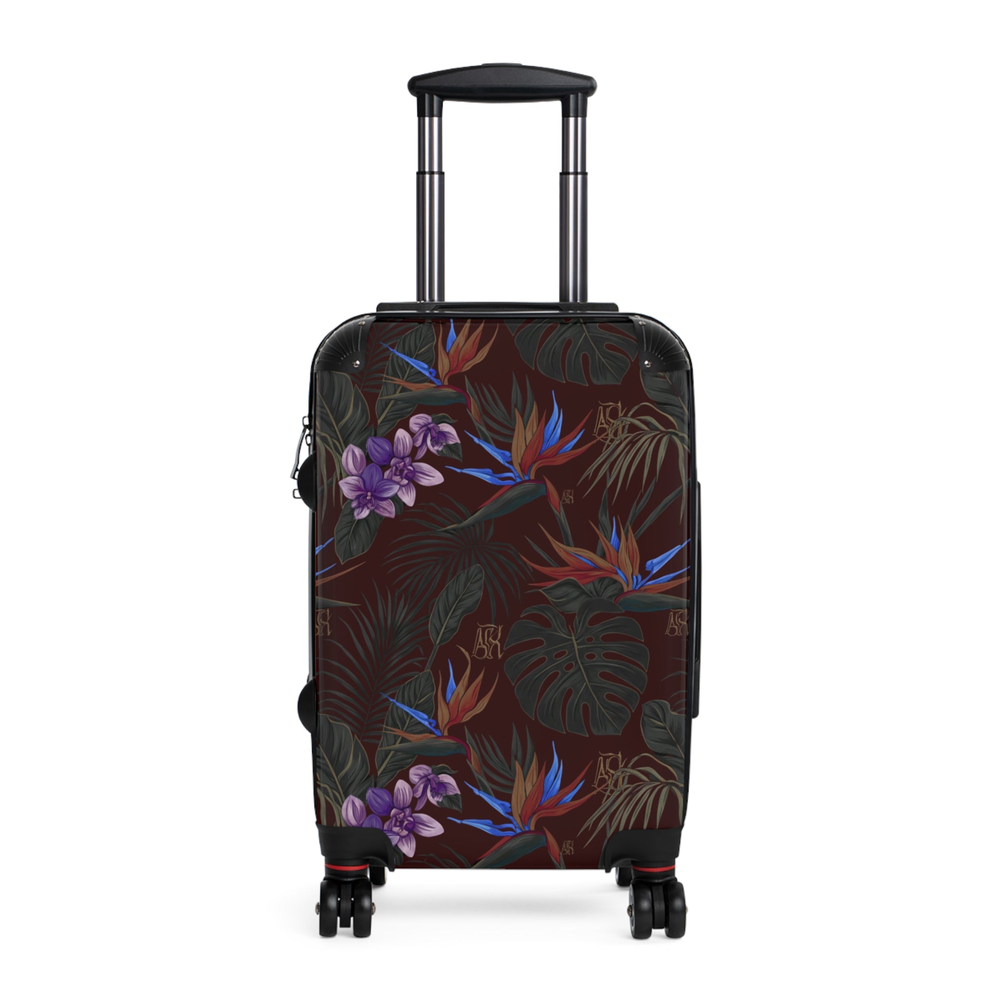 Tropical Night Carry-On Suitcase — Floral Bird of Paradise Luggage
