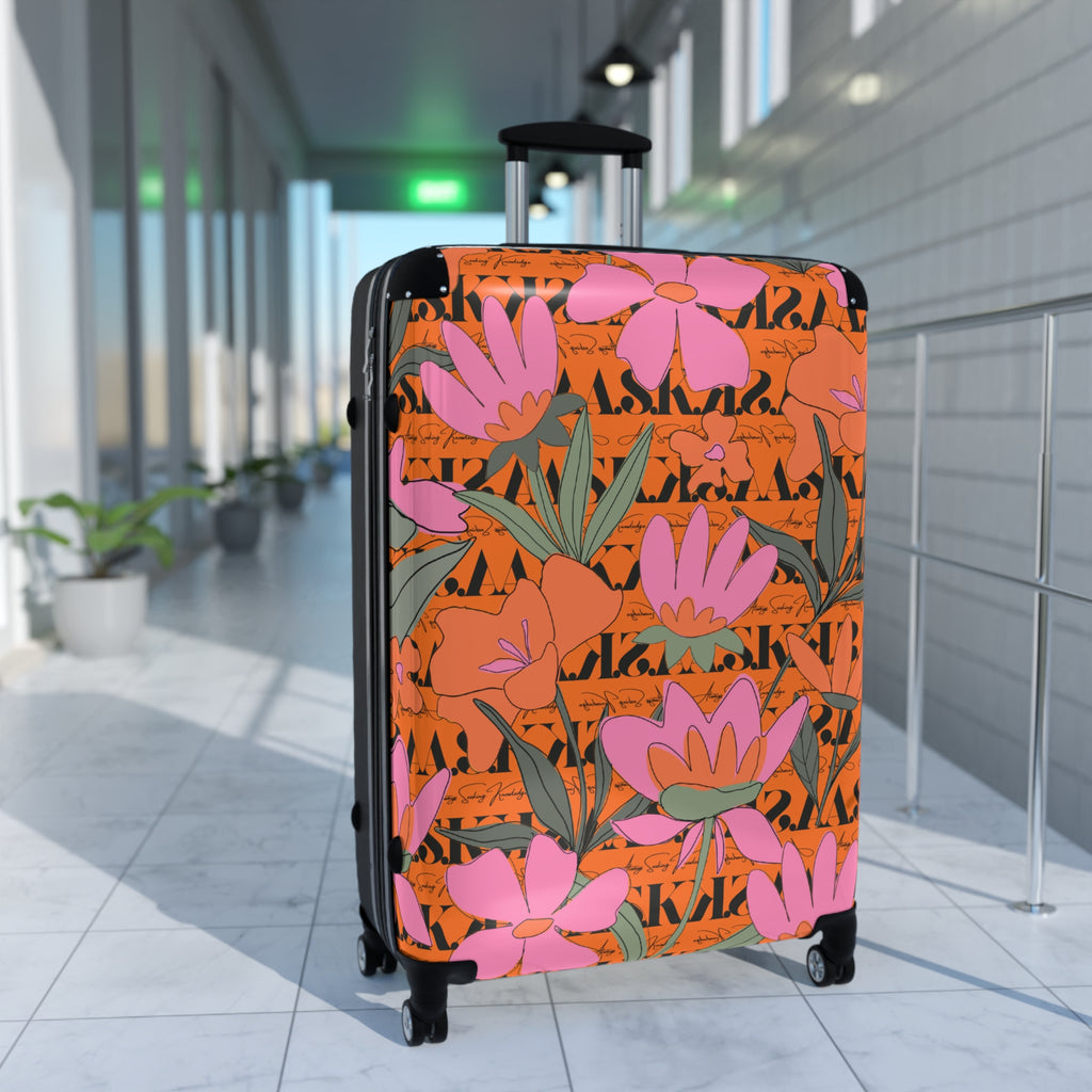 REVA ROLLER FLORAL-ORANGE LILY