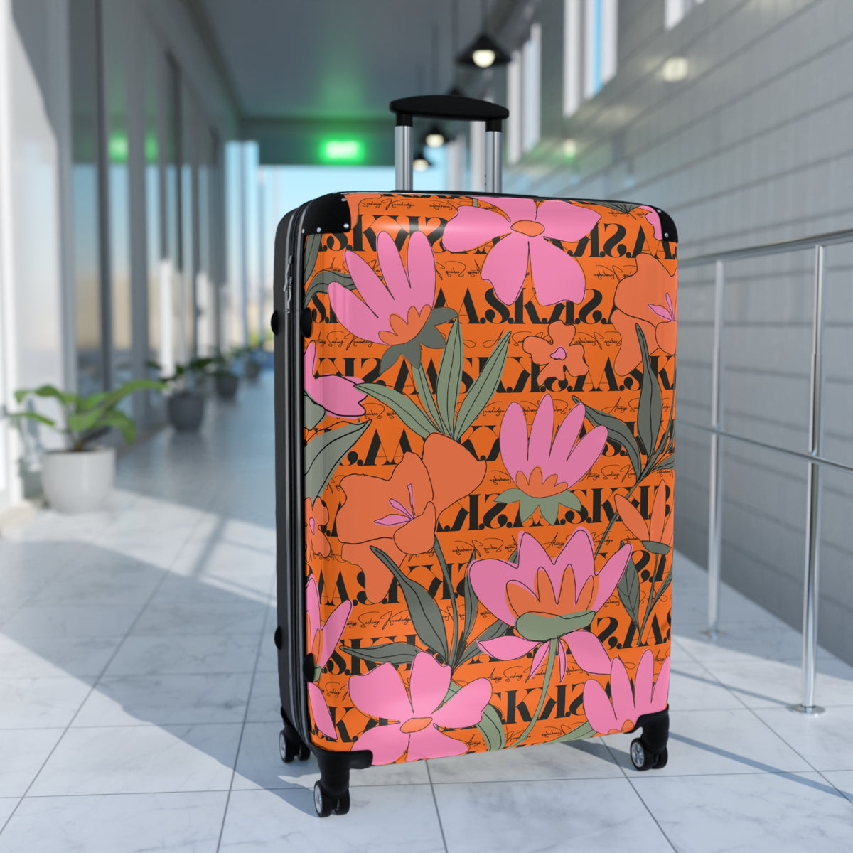REVA ROLLER FLORAL-ORANGE LILY