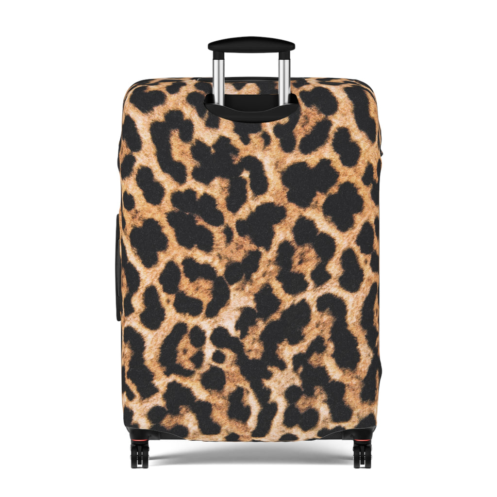 Leopard Print Luggage Cover — Stylish Animal-Print Travel Protector