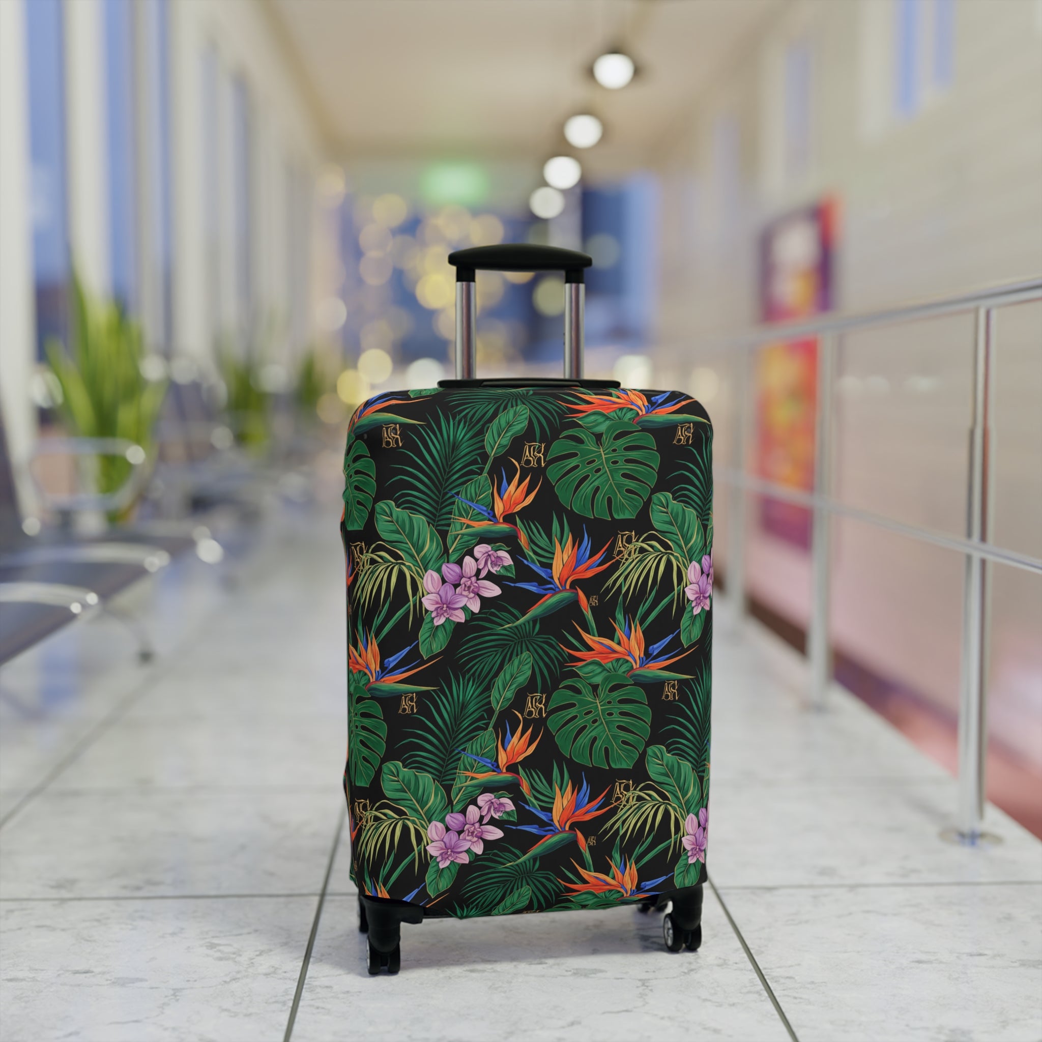 REVA Tropical Floral Luggage Cover