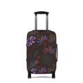 Tropical Night Luggage Cover — Dark Floral Suitcase Protector