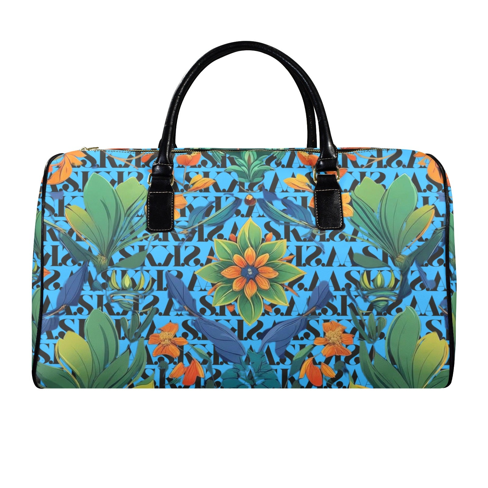 LITA WEEKENDER-FLORAL AQUA