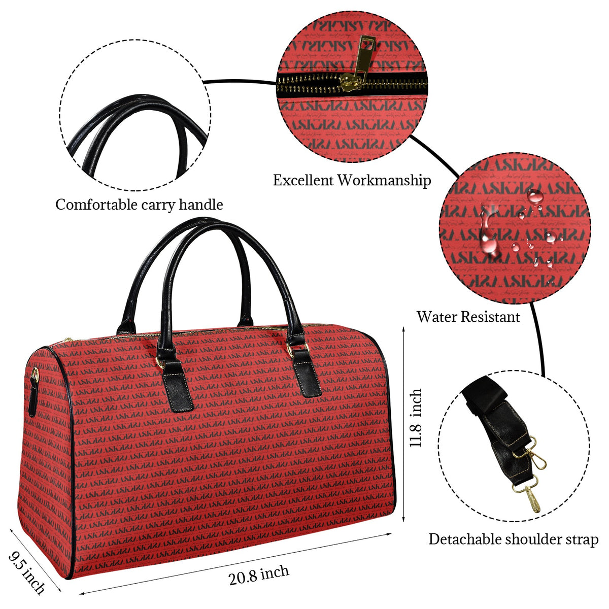 LITA WEEKENDER SIGNATURE-RED