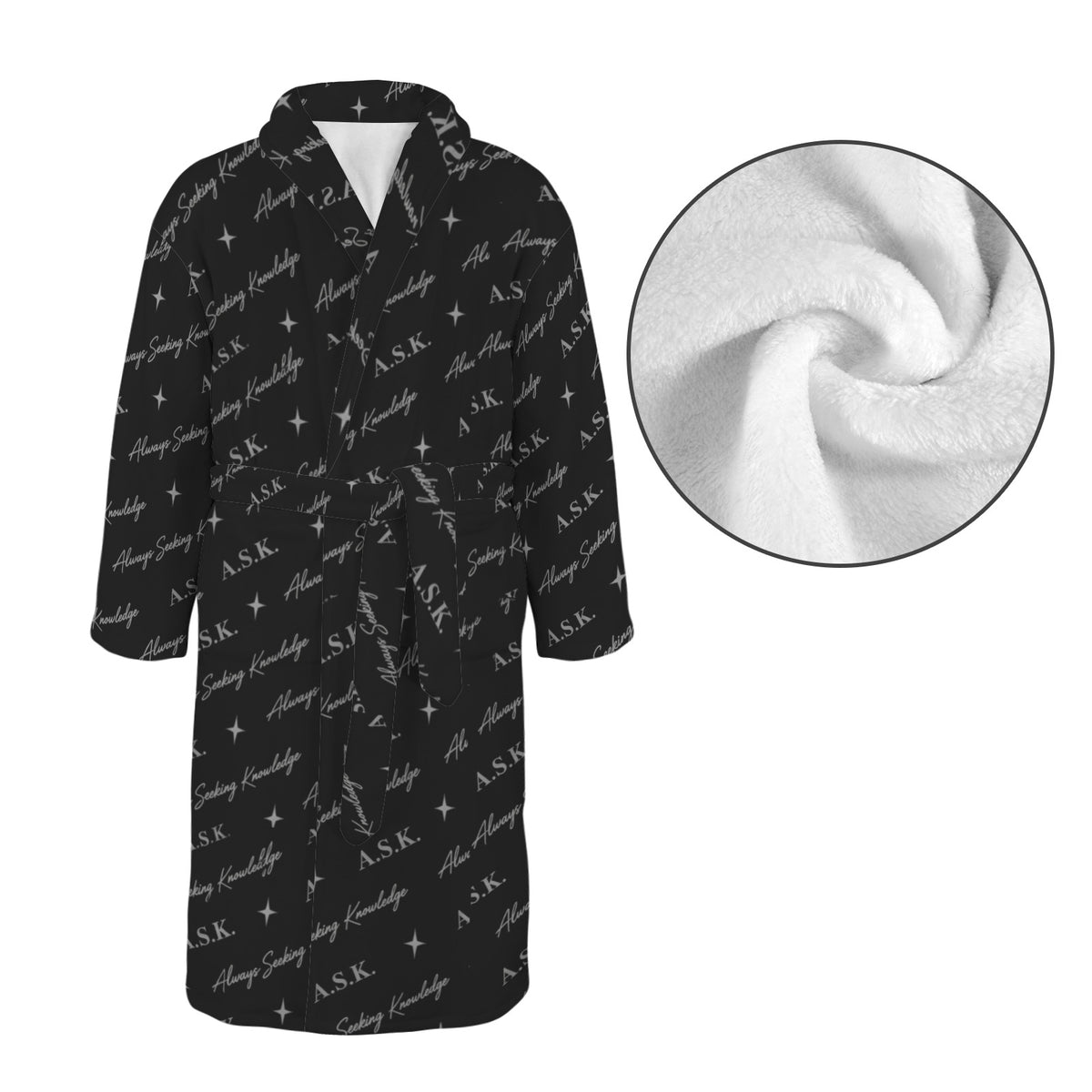 ASK MONOGRAM UNISEX ROBE