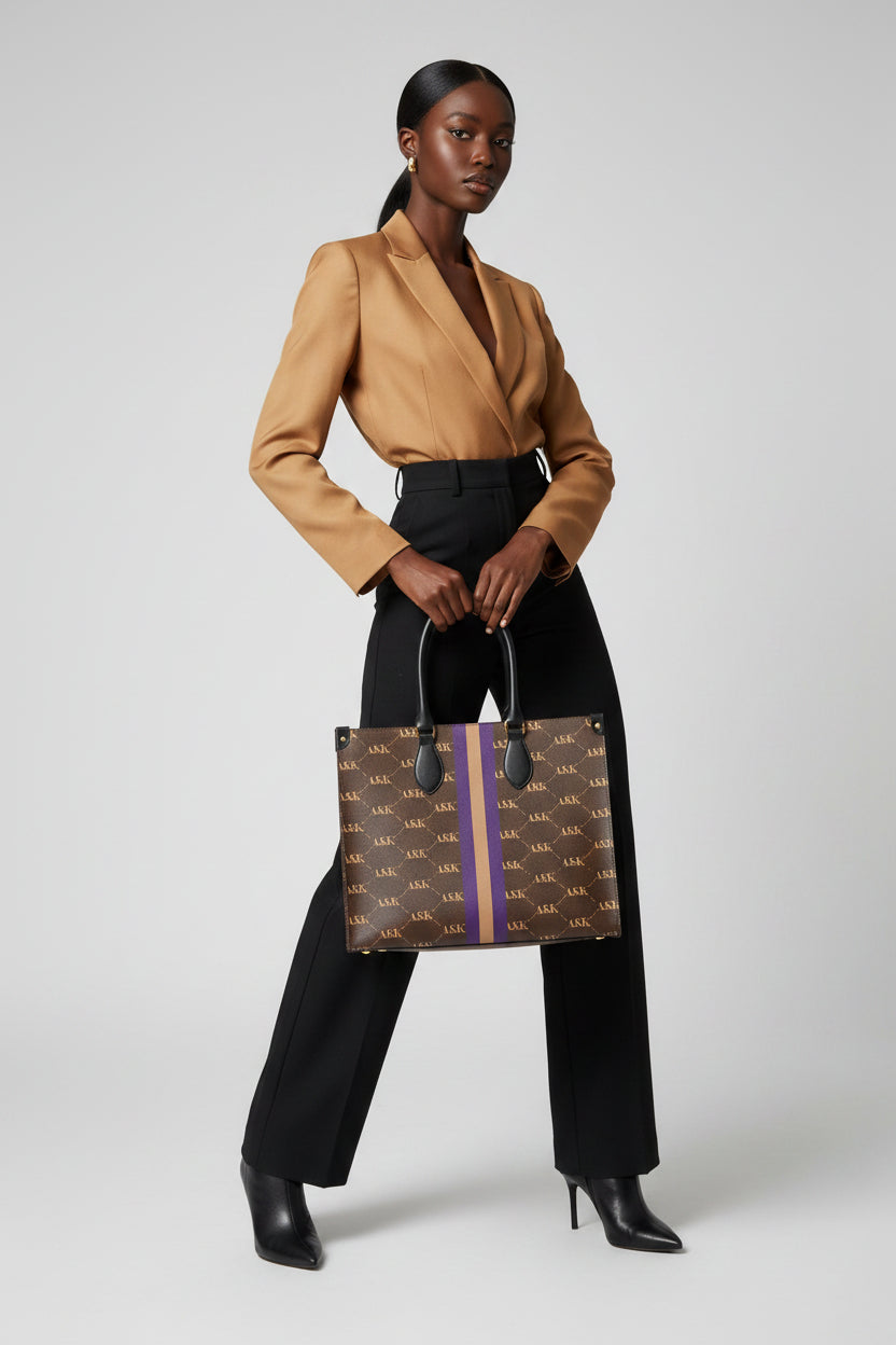 KARRINE LEATHER SHOPPER BAG