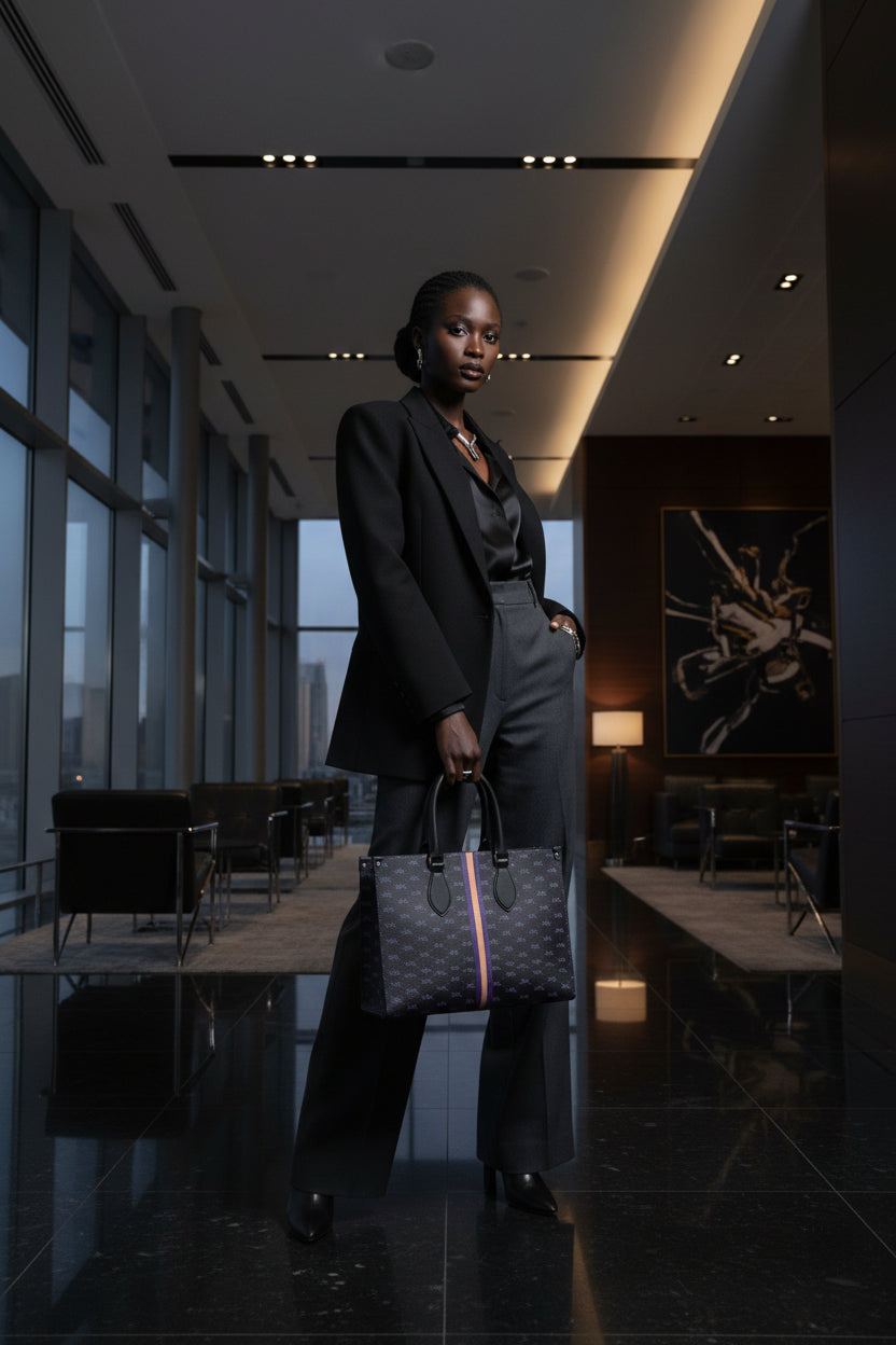 KARRINE LEATHER SHOPPER BAG