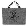 THE DEB ASK MONOGRAM CARRYALL- GRAY