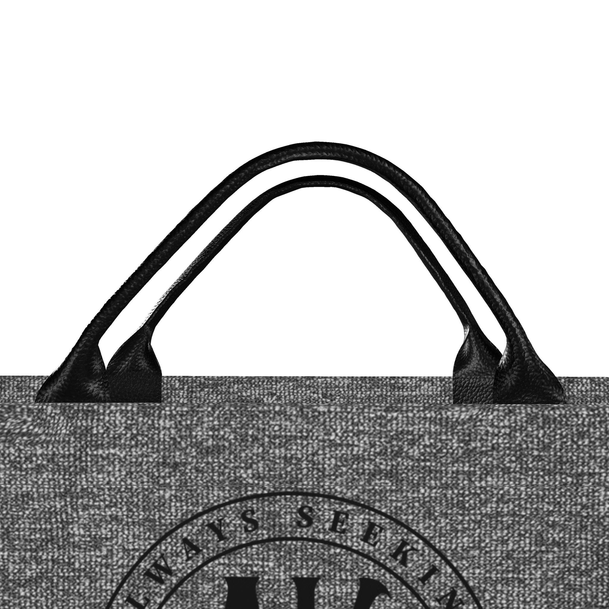 THE DEB ASK MONOGRAM CARRYALL- GRAY