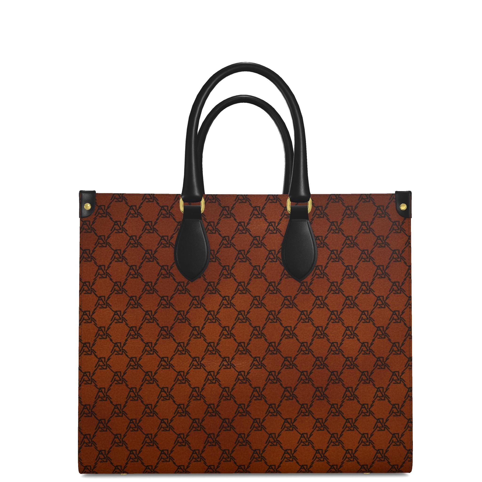 KARRINE ASK DIAMOND CREST LEATHER TOTE