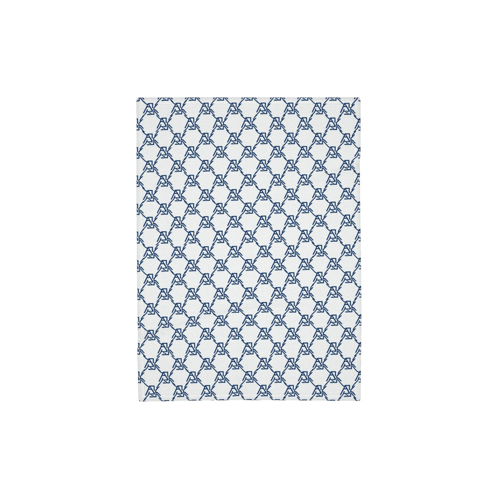 A.S.K. DIAMOND CREST BLANKET BLUE