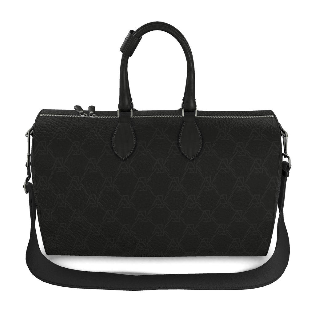 KAM DIAMOND CREST A.S.K. BLK ON BLK DUFFLE