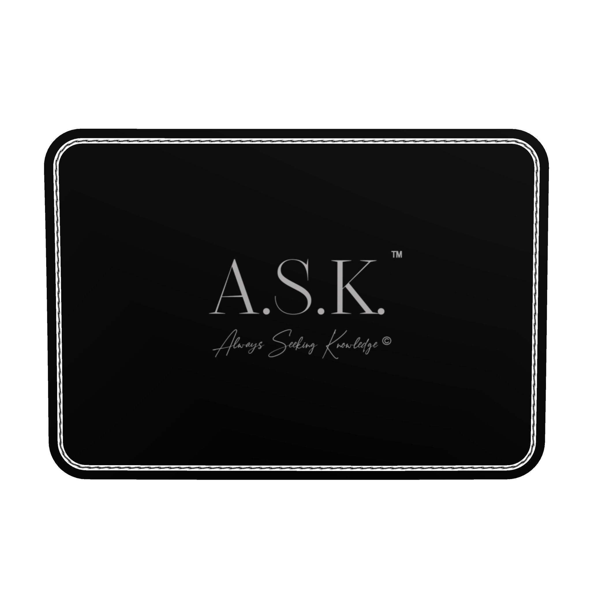 KAM DIAMOND CREST A.S.K. BLK ON BLK DUFFLE