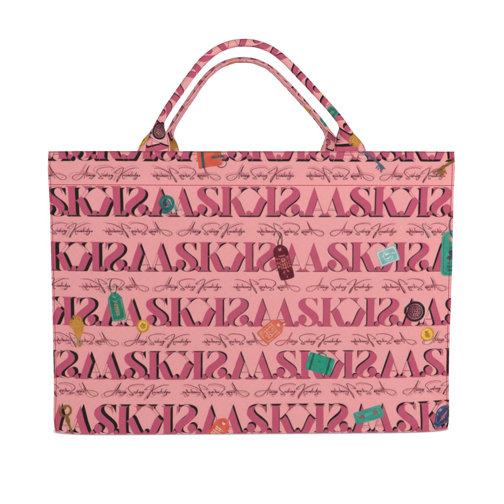 DEB SIGNATURE CARRYALL TOTE-PINK TAG