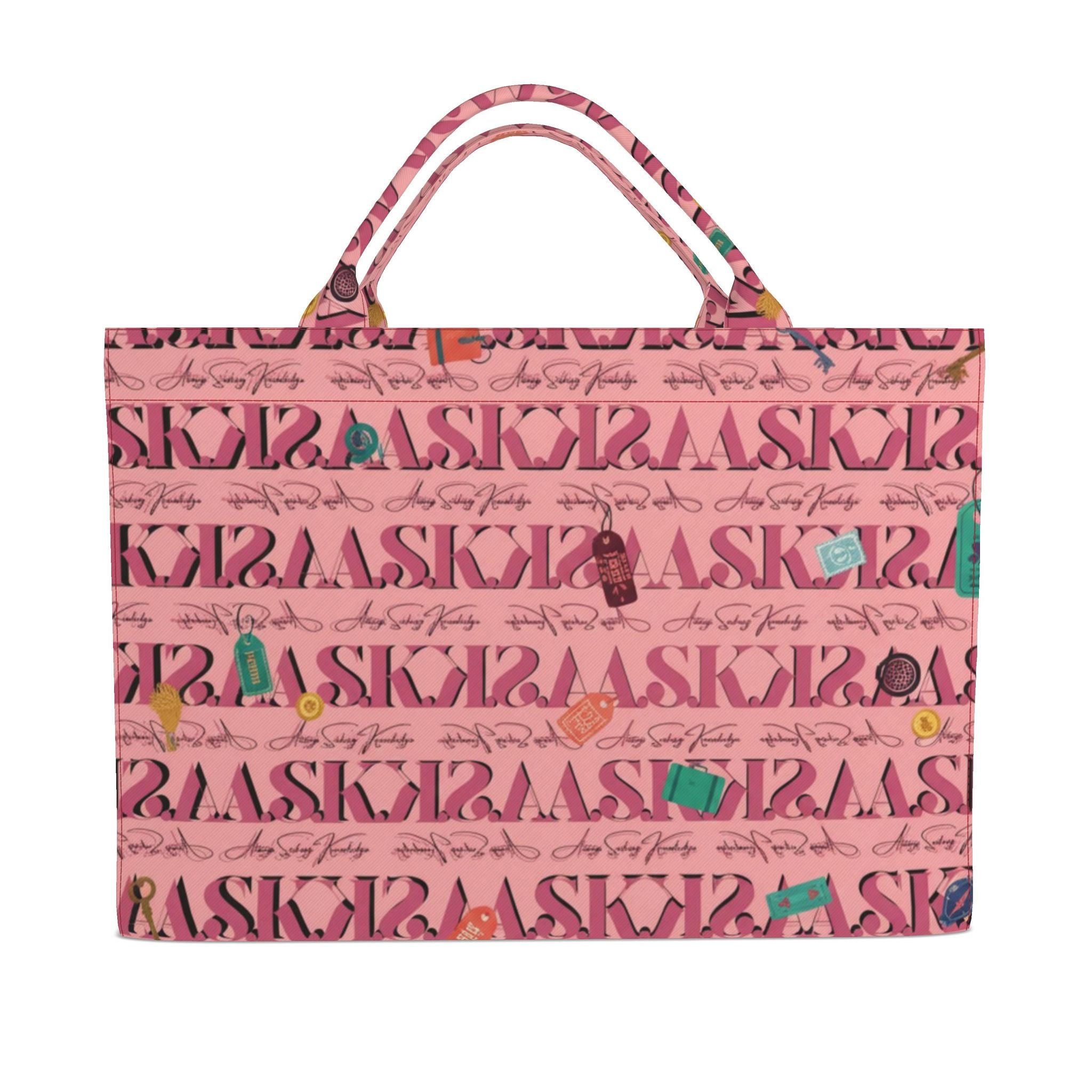 DEB SIGNATURE CARRYALL TOTE-PINK TAG
