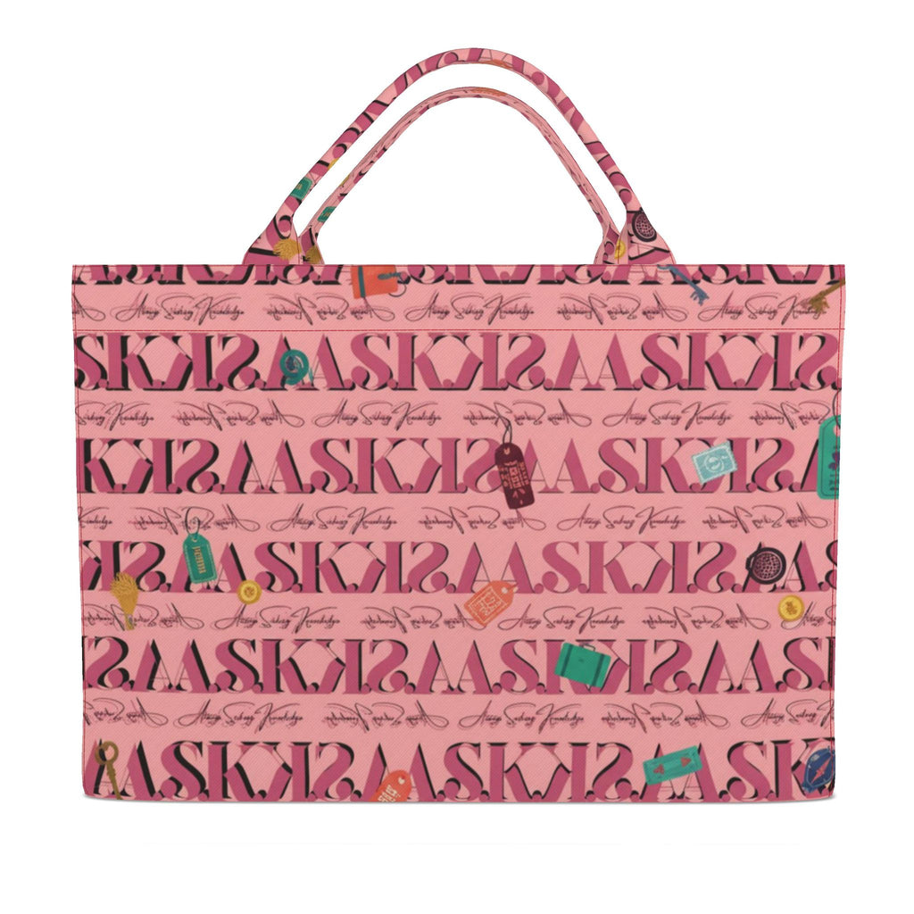 DEB SIGNATURE CARRYALL TOTE-PINK TAG