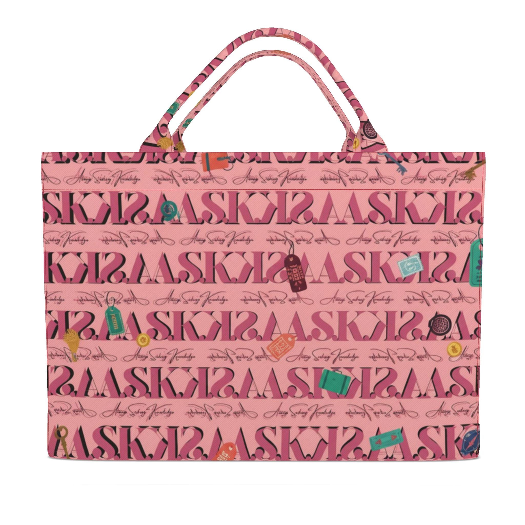 DEB SIGNATURE CARRYALL TOTE-PINK TAG