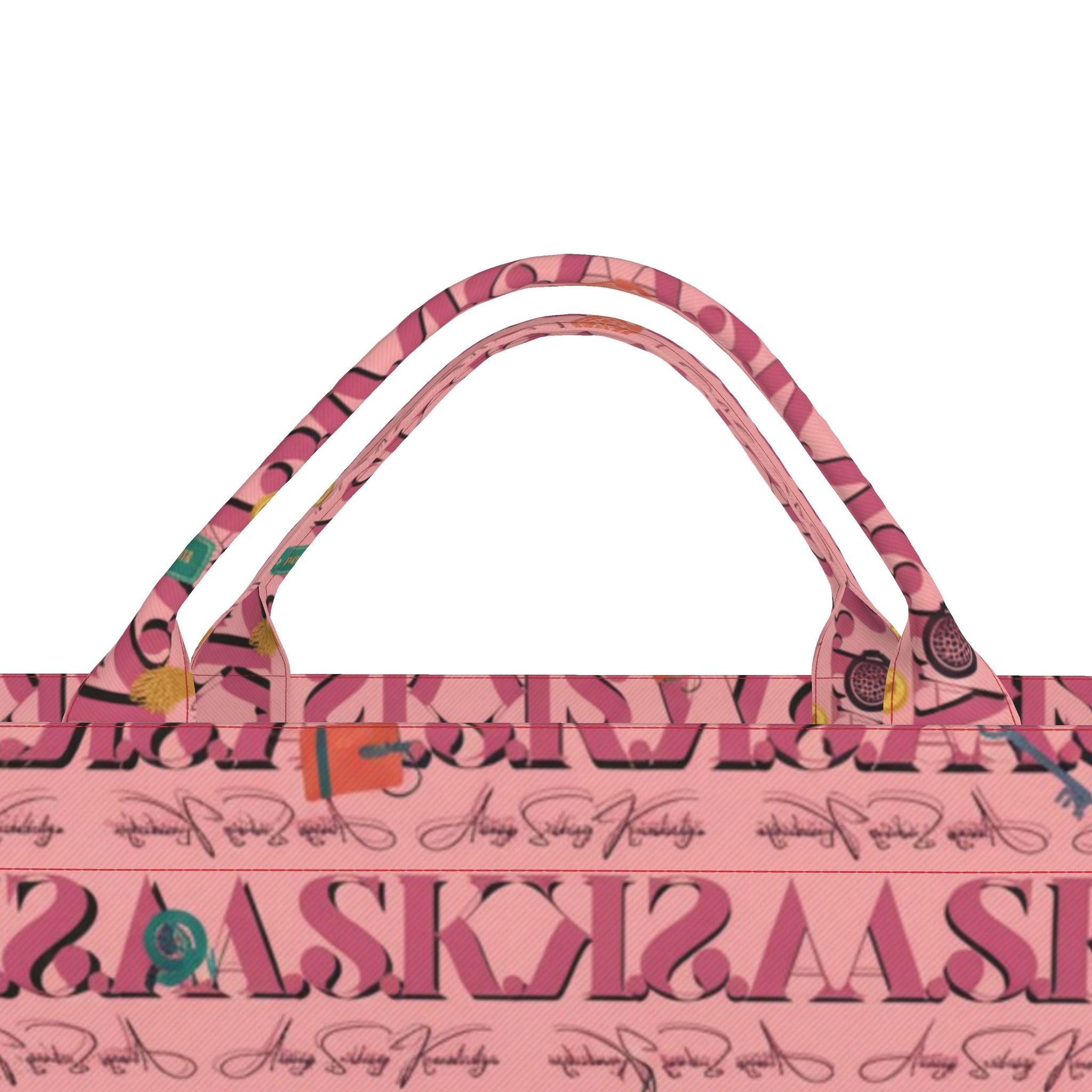 DEB SIGNATURE CARRYALL TOTE-PINK TAG