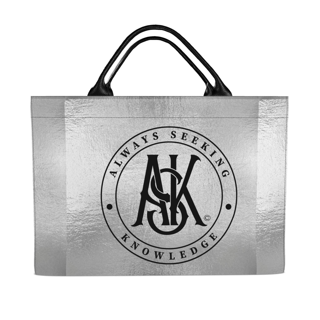 DEB LOGO CARRYALL TOTE-SILVER