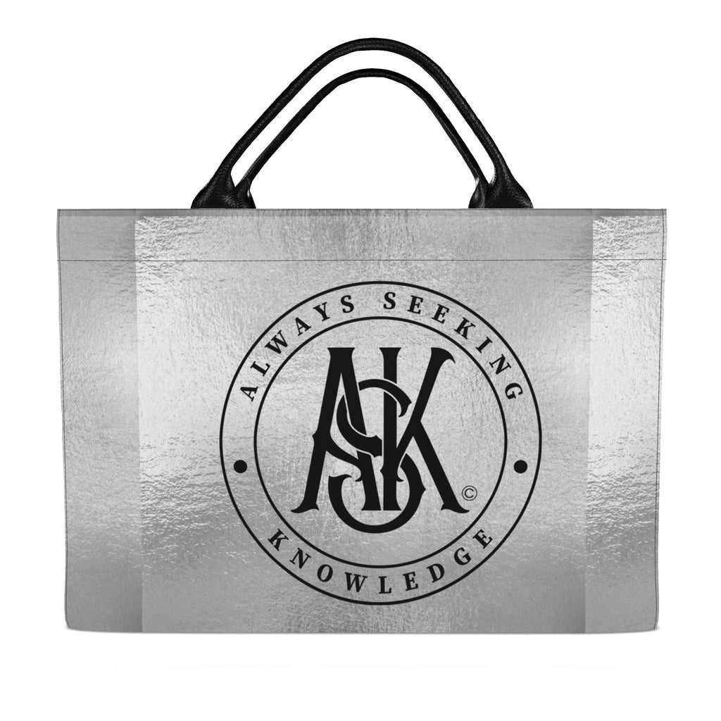 DEB LOGO CARRYALL TOTE-SILVER