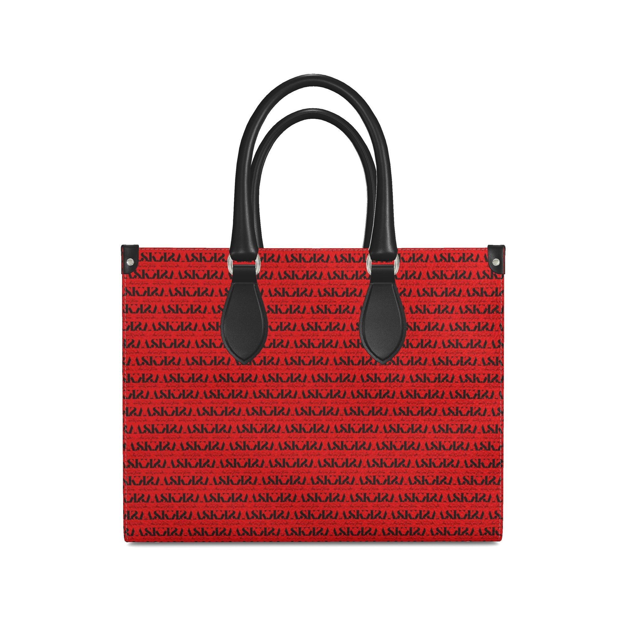 KARRINE  SIGNATURE SHOPPER TOTE - RED