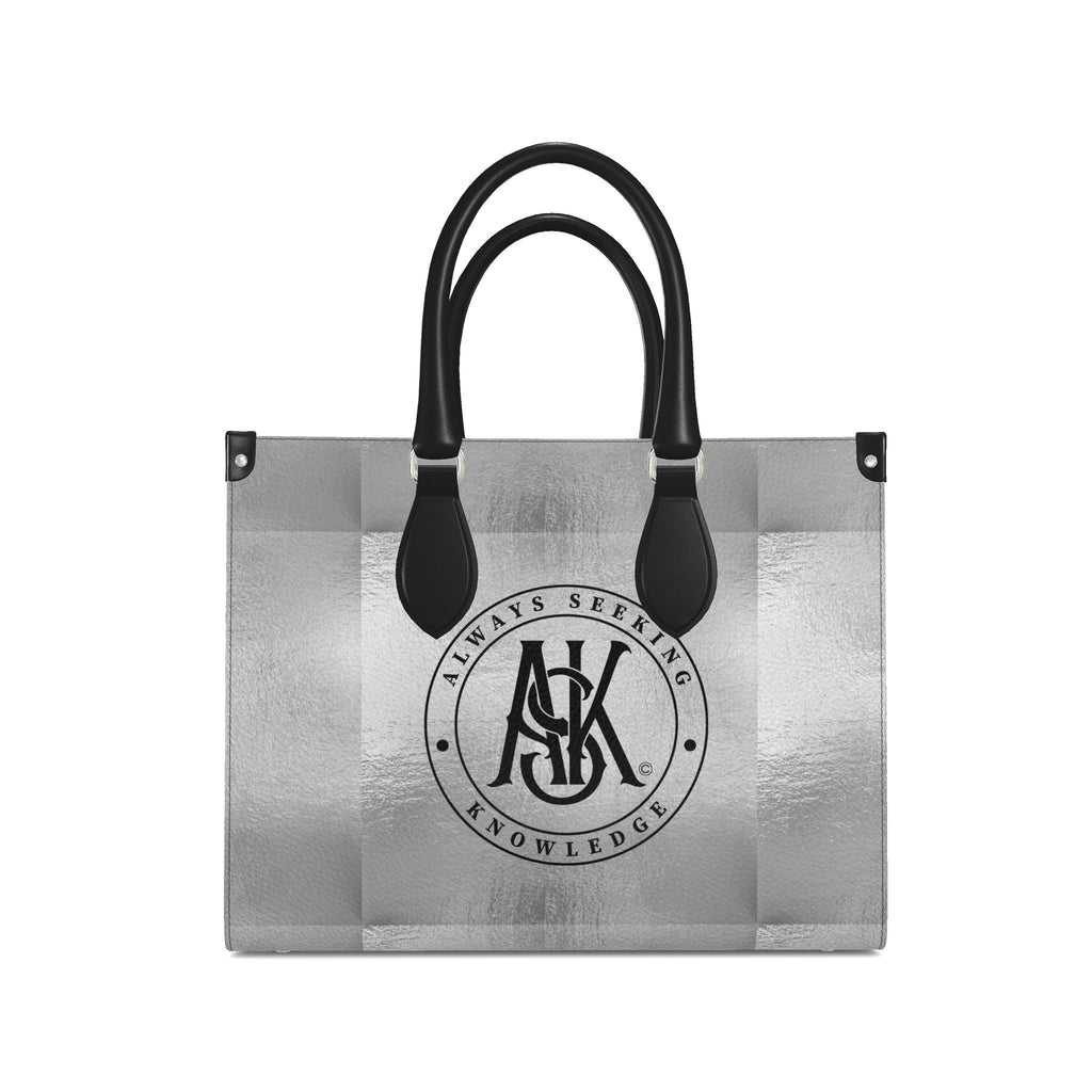 KARRINE  LOGO SHOPPER TOTE - SILVER