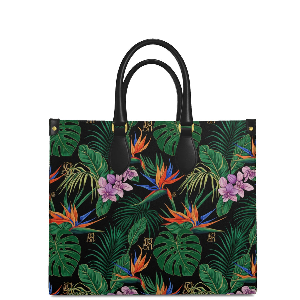 KARRINE FLORAL SHOPPER -ORANGE