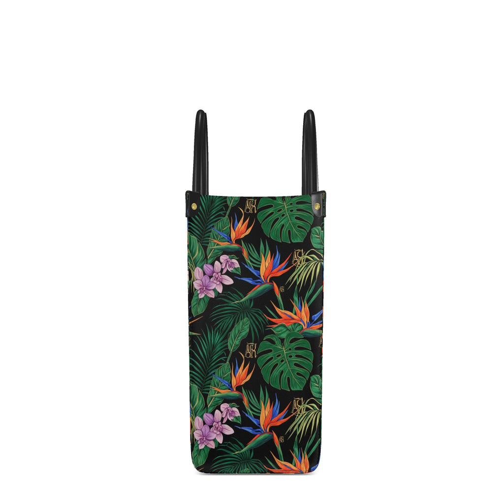 KARRINE FLORAL SHOPPER -ORANGE