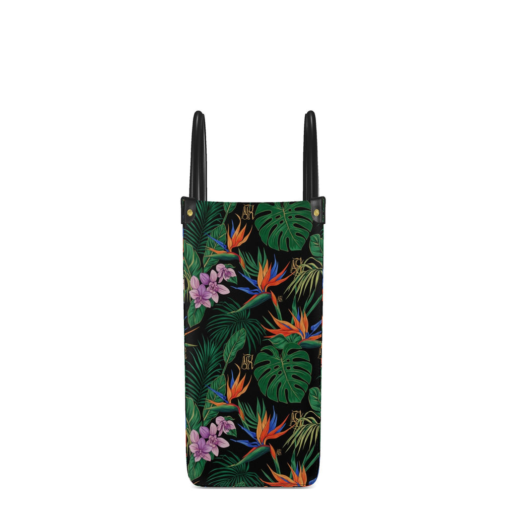 KARRINE FLORAL SHOPPER -ORANGE