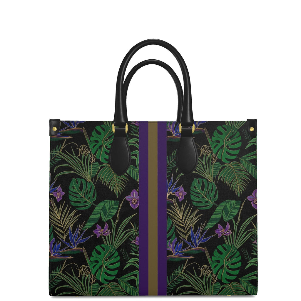 KARRINE FLORAL SHOPPER -GREEN