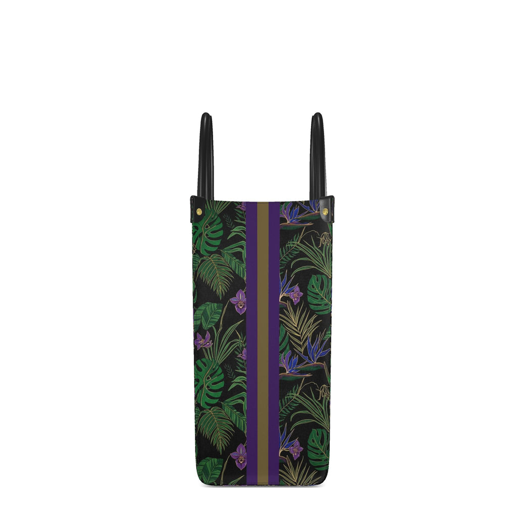 KARRINE FLORAL SHOPPER -GREEN