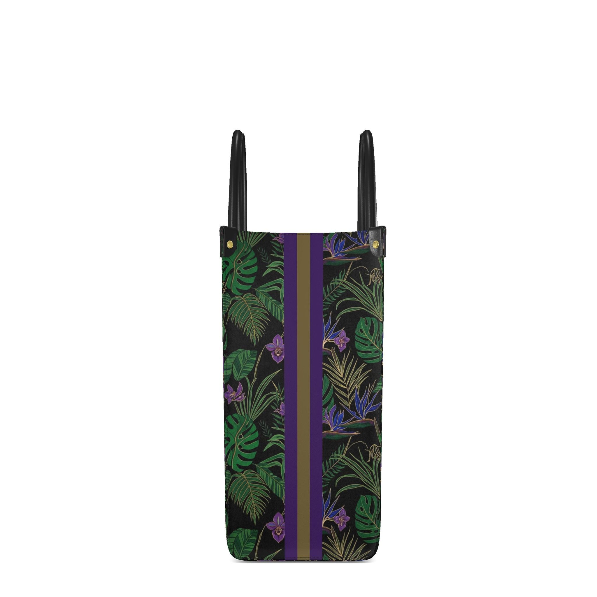 KARRINE FLORAL SHOPPER -GREEN