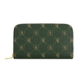 LOIS ZIP MONOGRAM GREEN PURSE