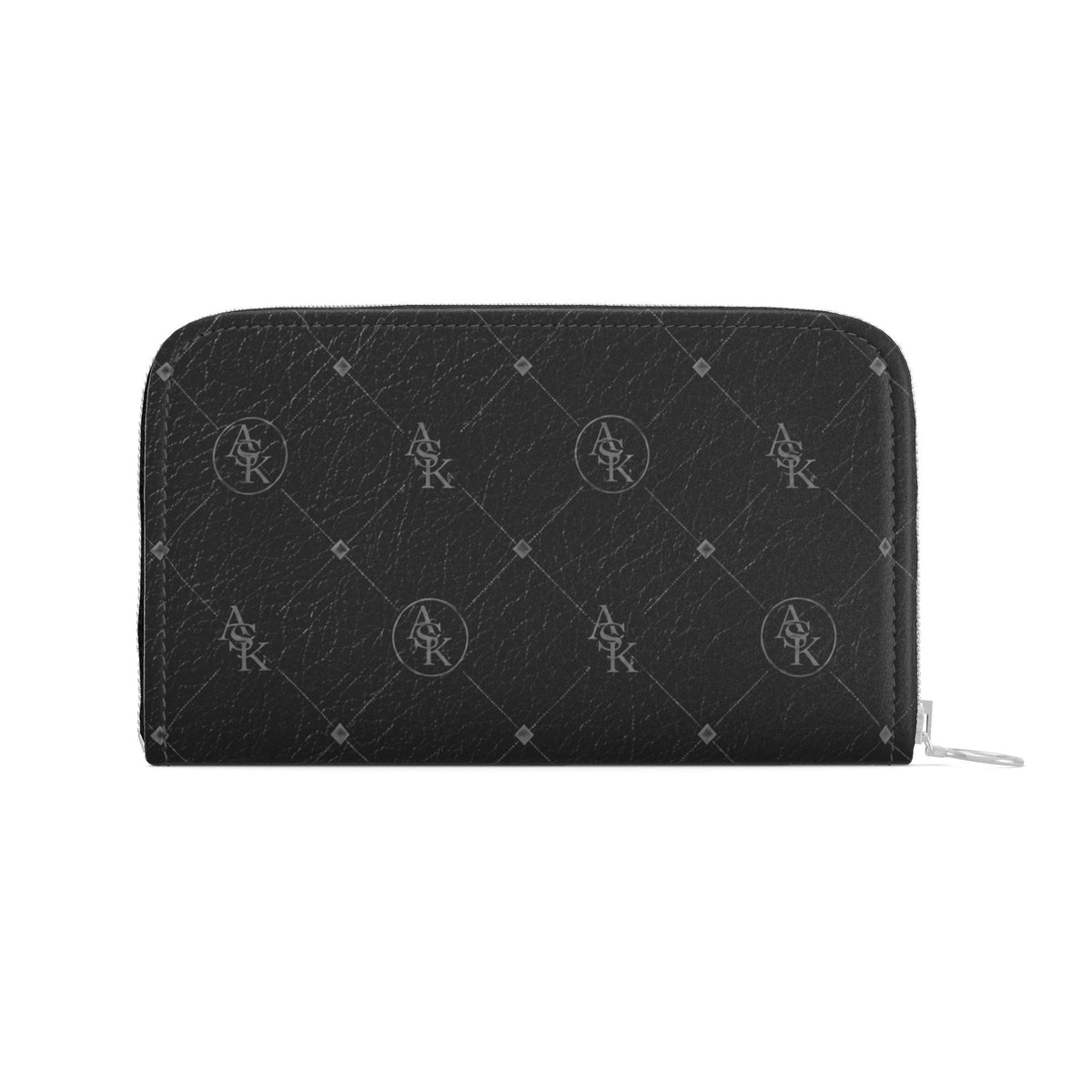 LOIS ZIP MONOGRAM BLK PURSE