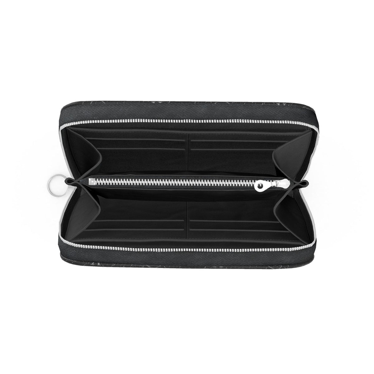 LOIS ZIP MONOGRAM BLK PURSE