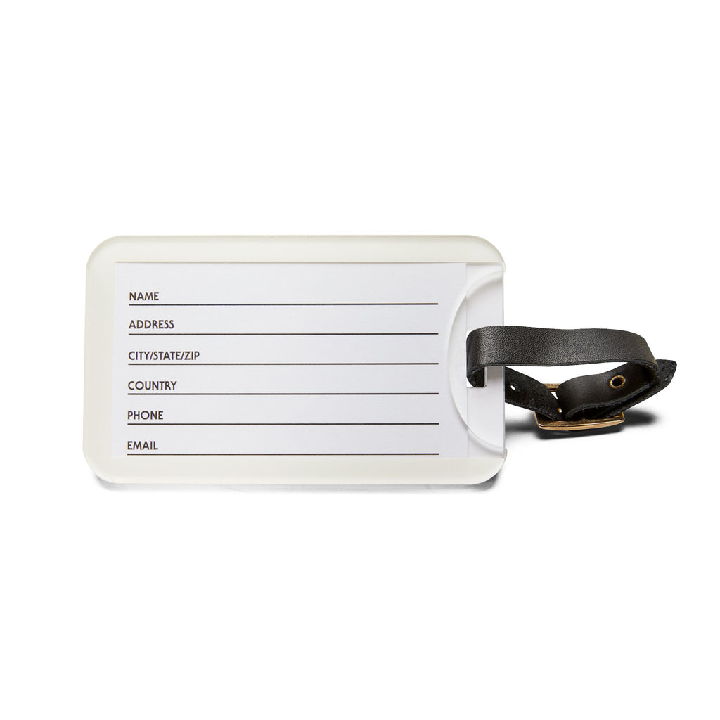 Cosmetic Kiss Luggage Tag — Glam Makeup Pattern Travel ID