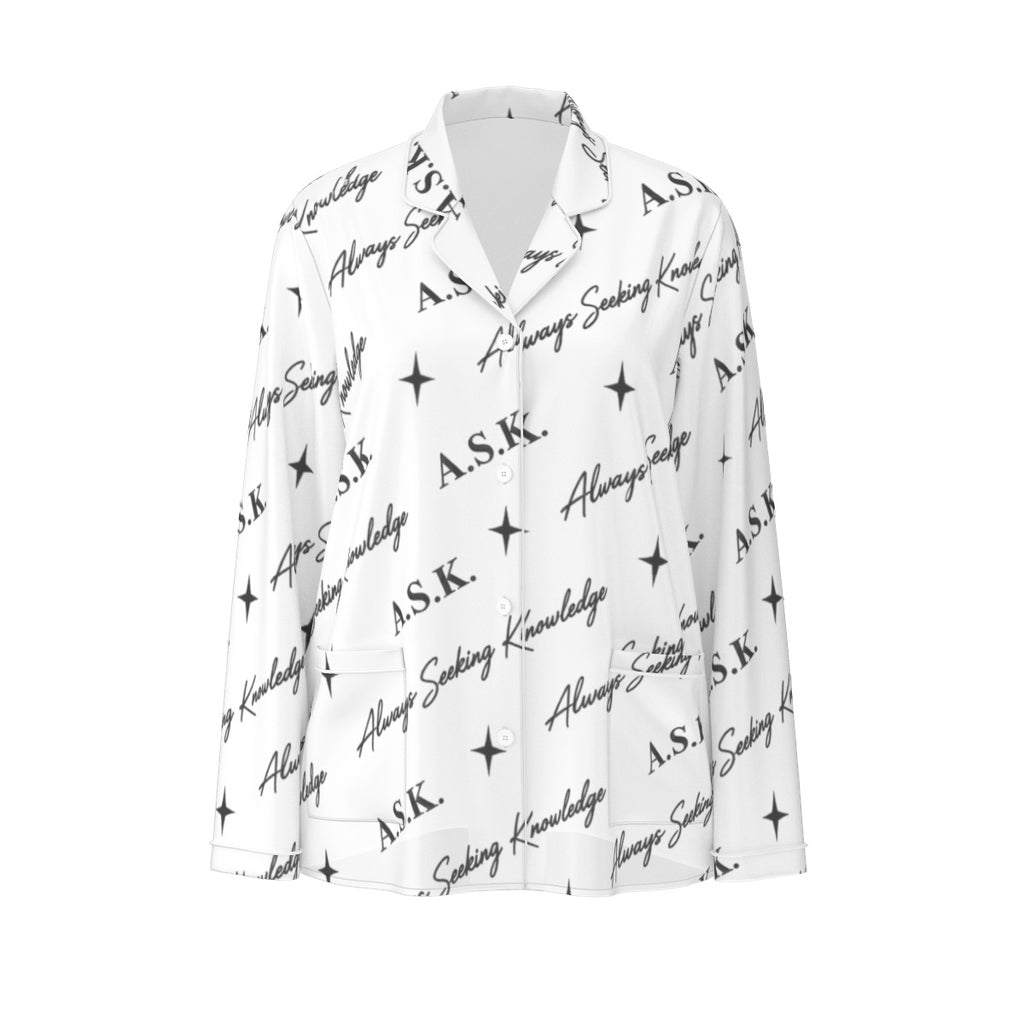 ASK MONOGRAM PJ'S WHITE