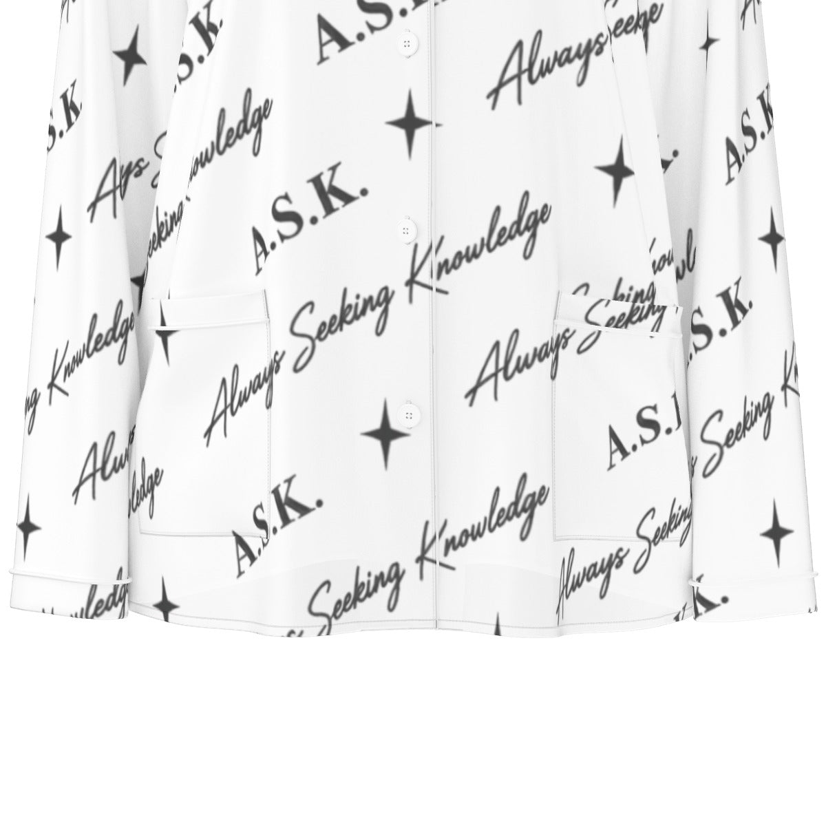 ASK MONOGRAM PJ'S WHITE