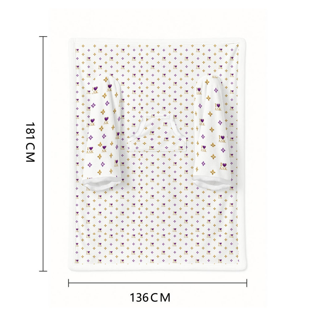 A.S.K. WEARABLE COZY BLANKET (white)