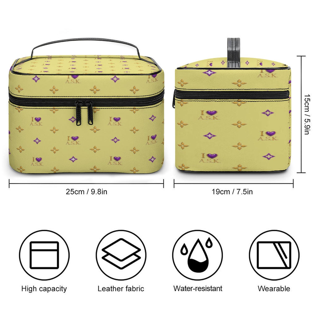 LARGE TOILETRY BAG-YELLOW