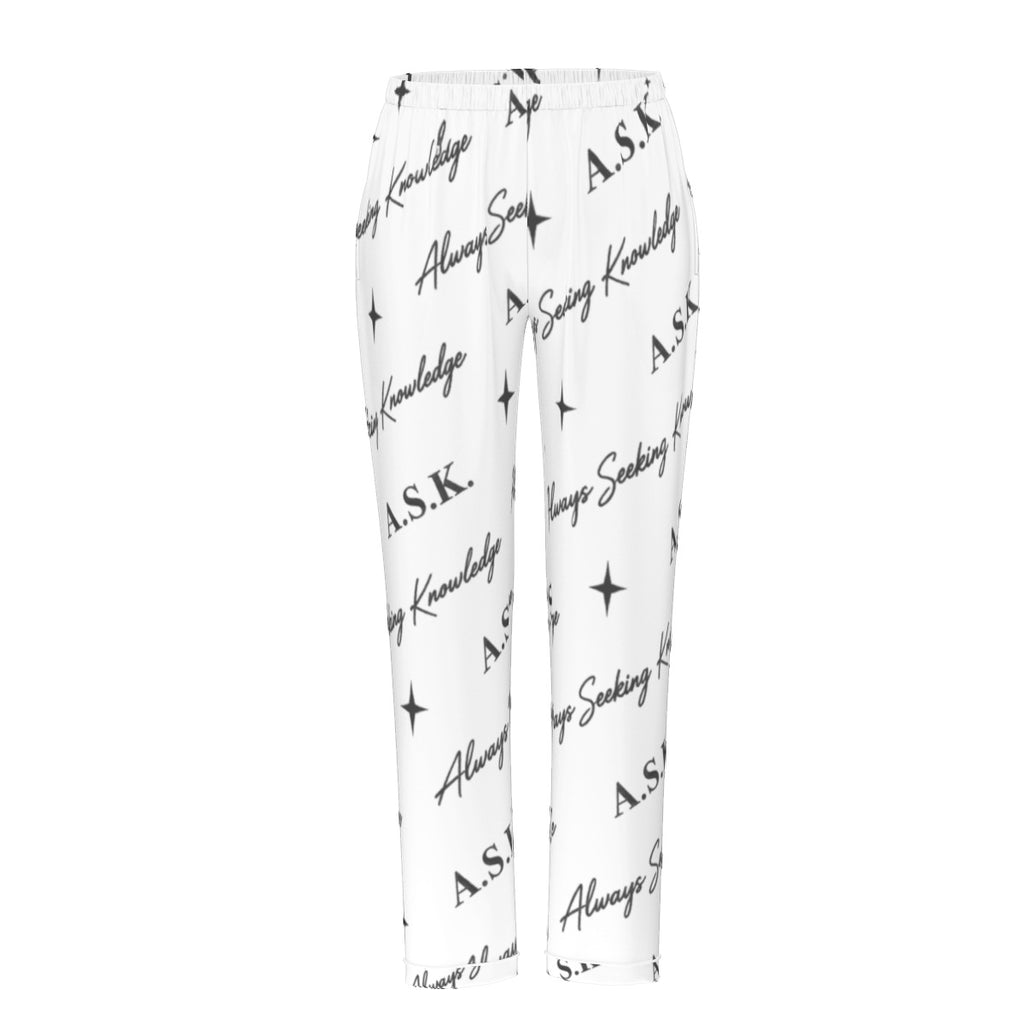 ASK MONOGRAM PJ'S WHITE