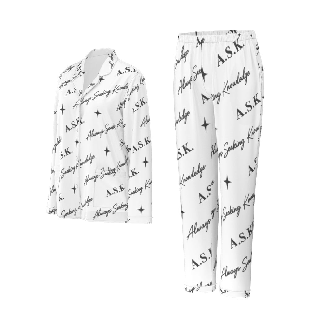 ASK MONOGRAM PJ'S WHITE