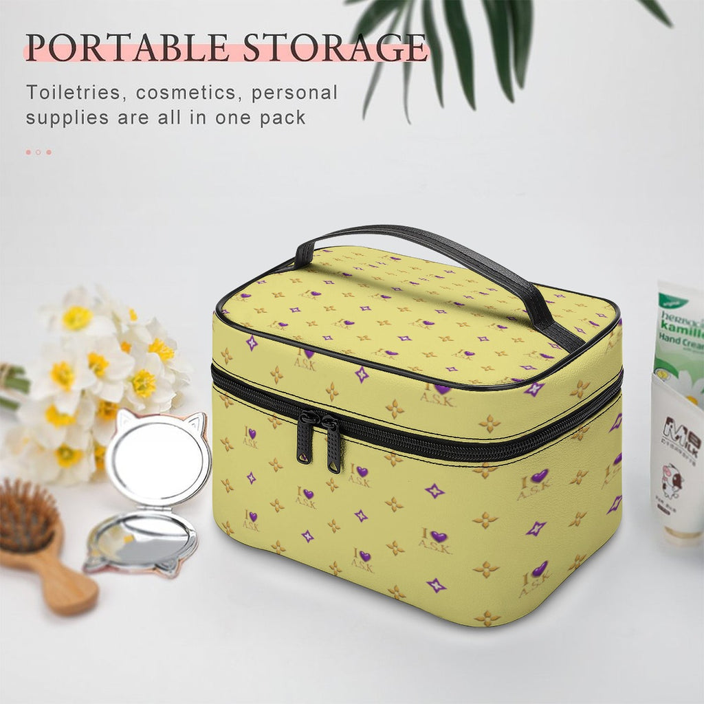 LARGE TOILETRY BAG-YELLOW
