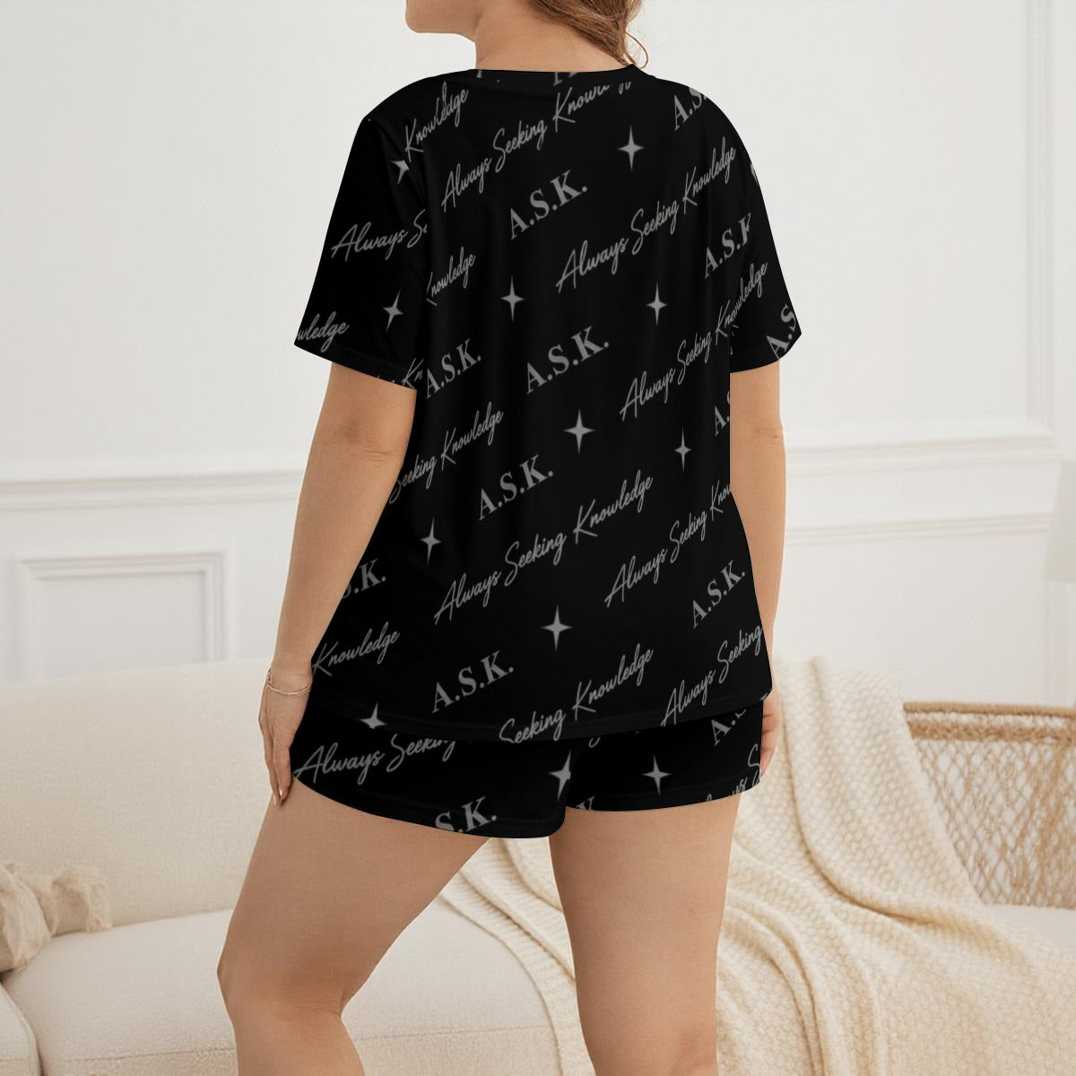 ASK MONOGRAM  PJ SHORT SET