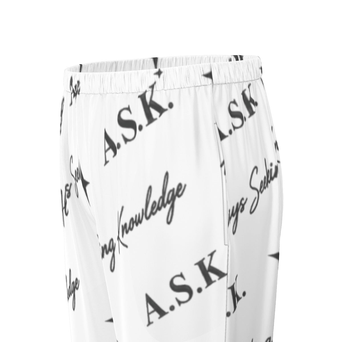 ASK MONOGRAM PJ'S WHITE