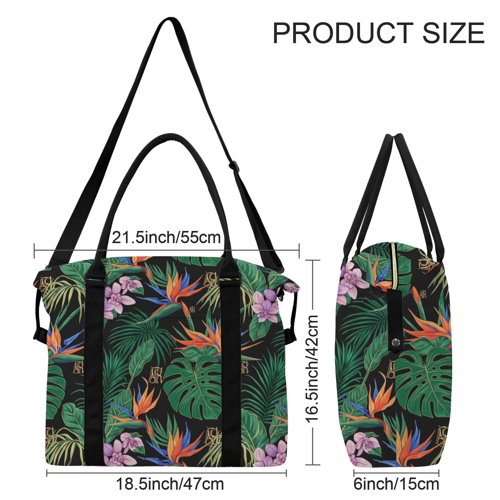 ASK  BOTANICAL TRAVEL TROLLEY-ORANGE