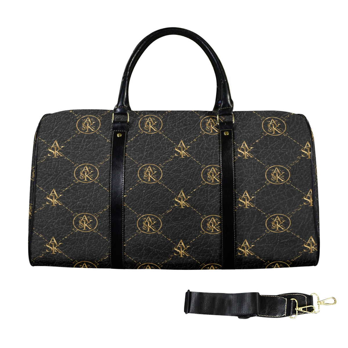 MICHAEL TRAVELER -MONOGRAM BLK/GLD)