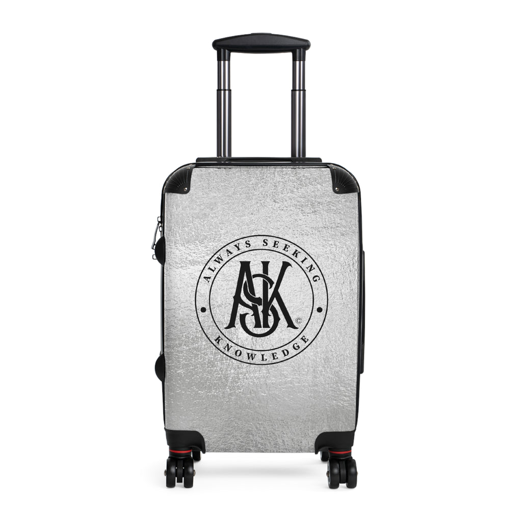 Suitcase — 'Always Seeking Knowledge' Travel Carry-On with Monogram Logo