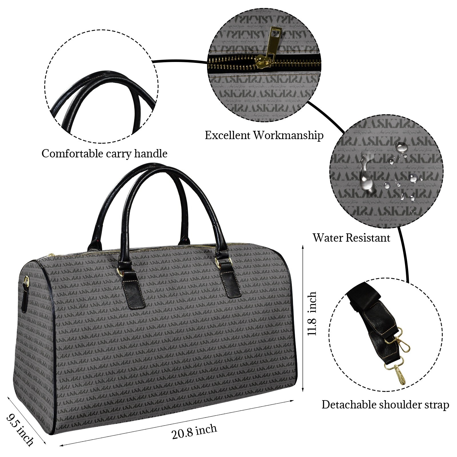 LITA WEEKENDER SIGNATURE ASK-GRAY