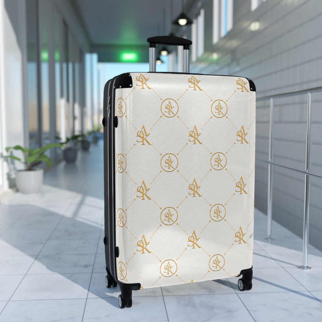 REVA ROLLER- MONOGRAM WHITE AND GOLD